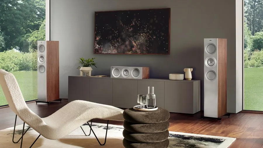 KEF floor-standing and center speakers